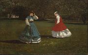 Winslow Homer A Game of Croquet painting